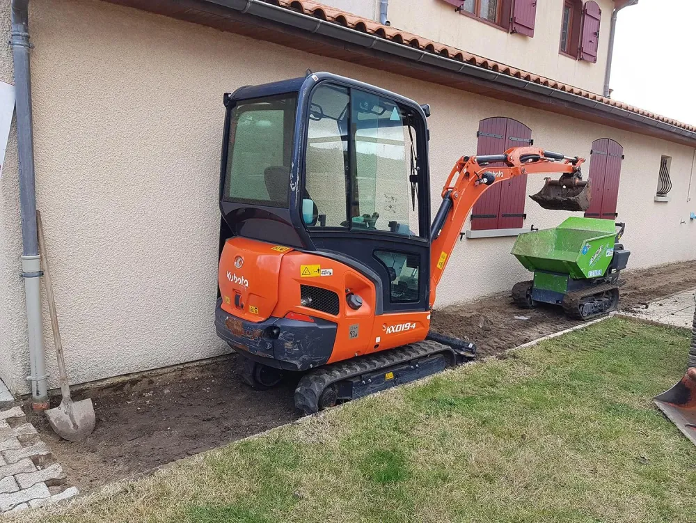 Terrassement près de Courpière